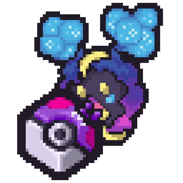 Cosmog holding a Beast Ball